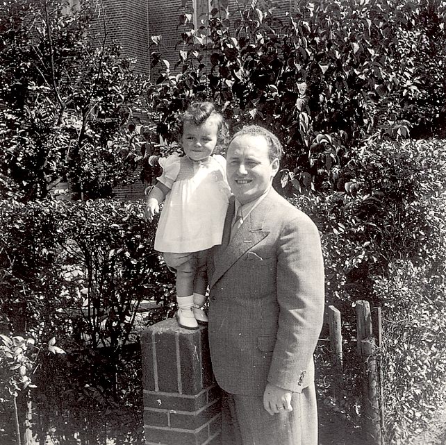 Walter Süskind met zijn dochtertje Yvonne
