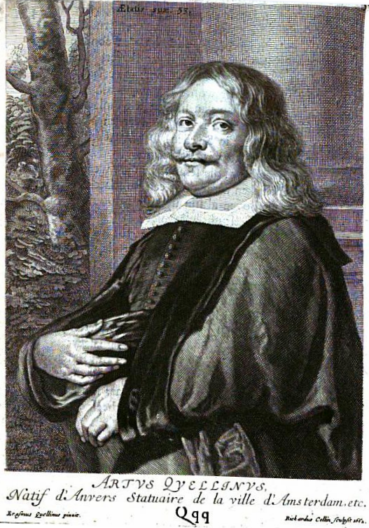 Portret van de 17e eeuwse beeldhouwer Artus Quellinus