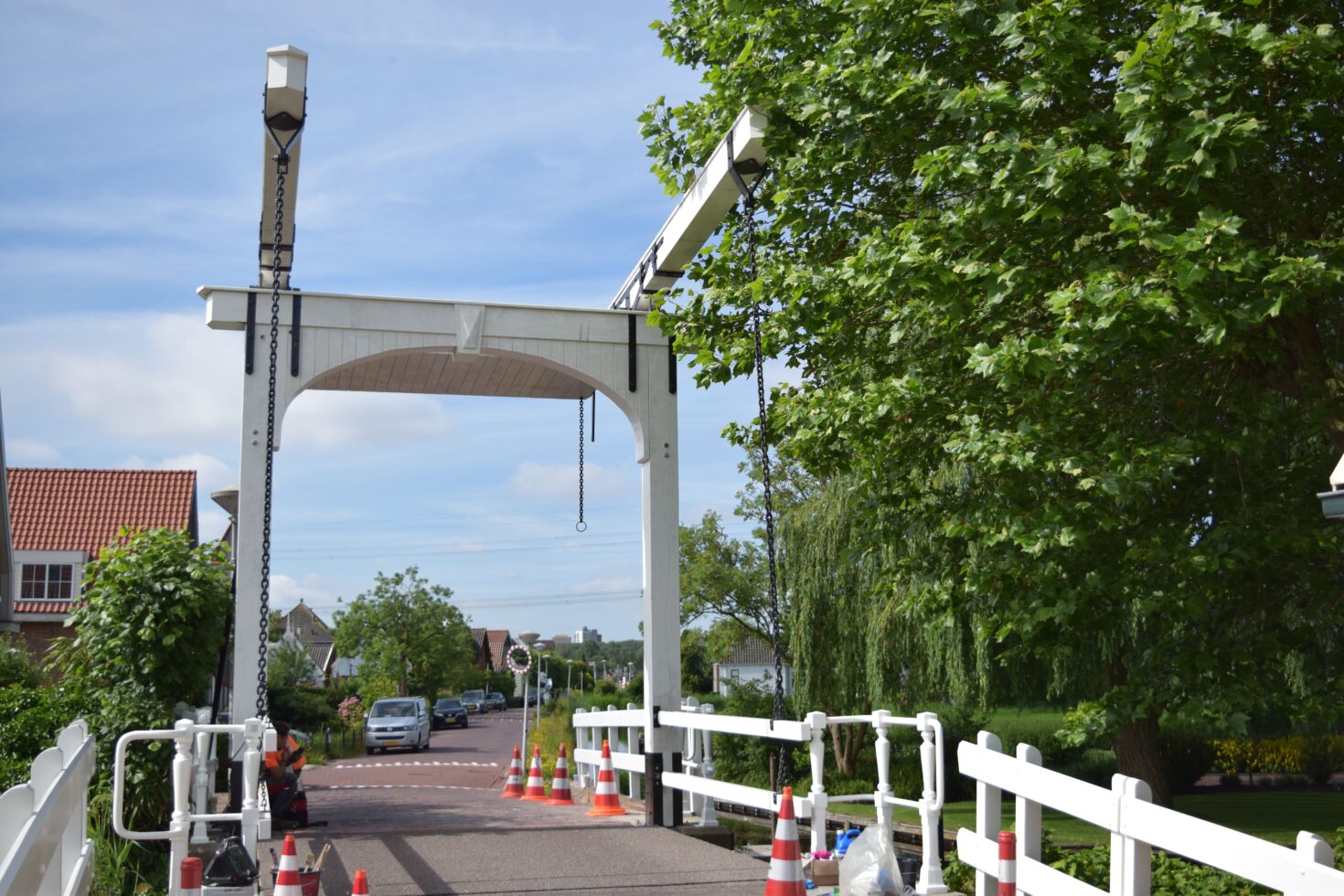 Zicht op de Bakkersbrug richting Zunderdorp