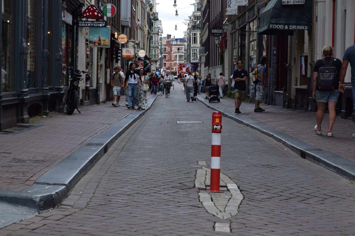 Paaltje in de binnenstad